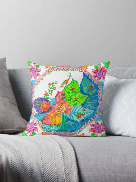 Item preview, Vibrant Happy Tobacco Leaf Chinoiserie  designed and sold by Yunihadi.