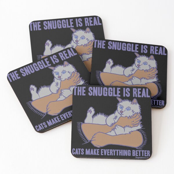 Item preview, The Snuggle Is Real - Cat designed and sold by VeganStreet.