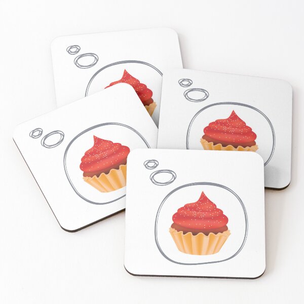 Artikelvorschau, Denken Sie an Cupcake aus rotem Samt entworfen und verkauft von foodisthekey.