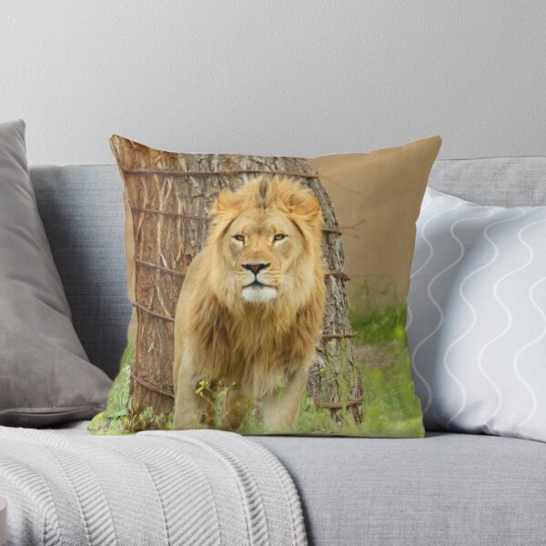 The Lion Throw Pilliow & Tote Bag Throw Pillow