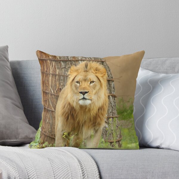 Item preview, The Lion Throw Pilliow & Tote Bag designed and sold by Gene Praag.