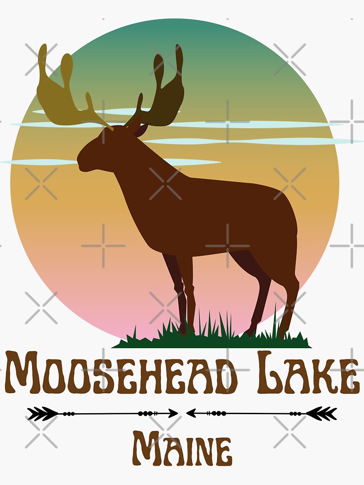 "Moosehead Lake Maine" Sticker for Sale by JosephTHooper Redbubble