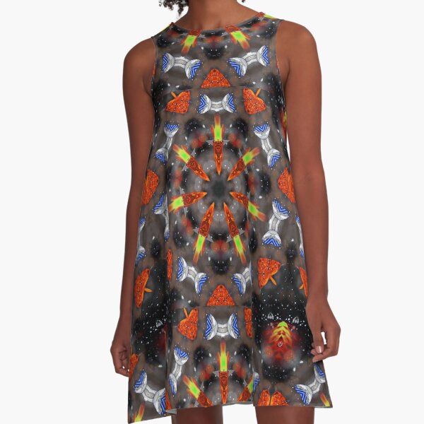 "Intergalactic Adventures" challenge kaleidoscope1 A-Line Dress