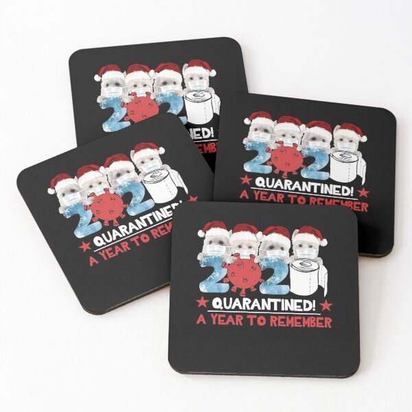 Item preview, Year to Remember quarantined 2020 face ma sk covid 19 hat Santa Xmas designed and sold by SavionSenger.