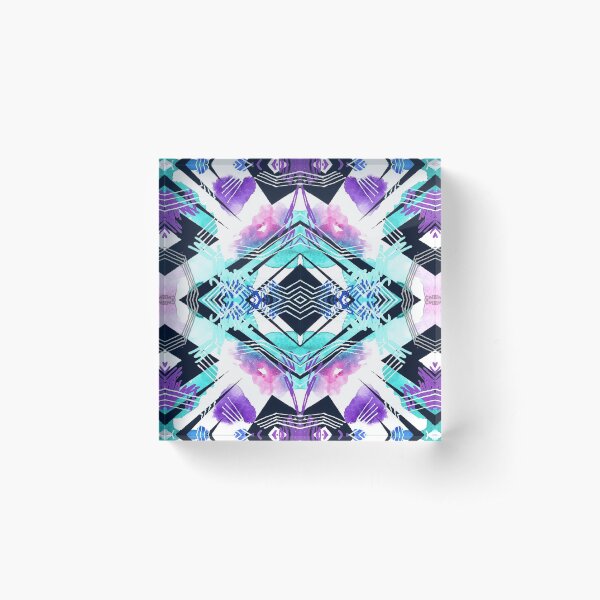 90’s Abstract Design 1e Acrylic Block