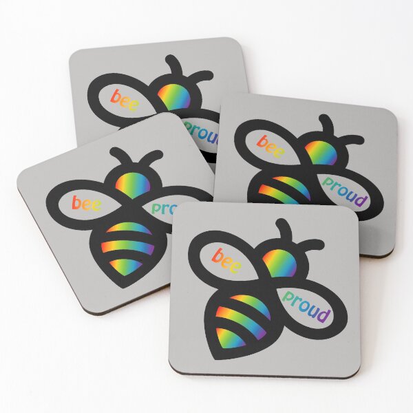 Item preview, Bee Proud - LGBT Flag bees designed and sold by Teamtsunami6.