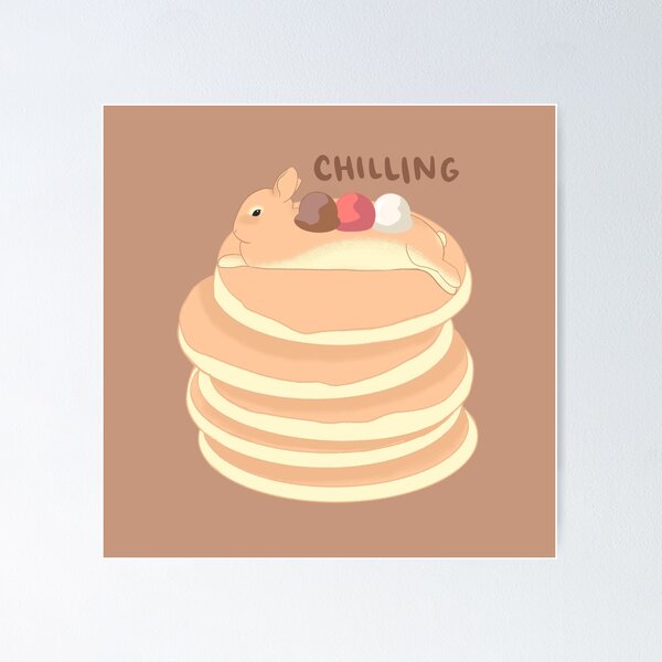 Item preview, Chilling Bunny Pancake designed and sold by Amimuff.