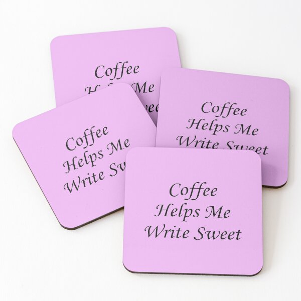 Aperçu de l'œuvre Le café m'aide à écrire doux 00001 créée et vendue par CleanWIP.
