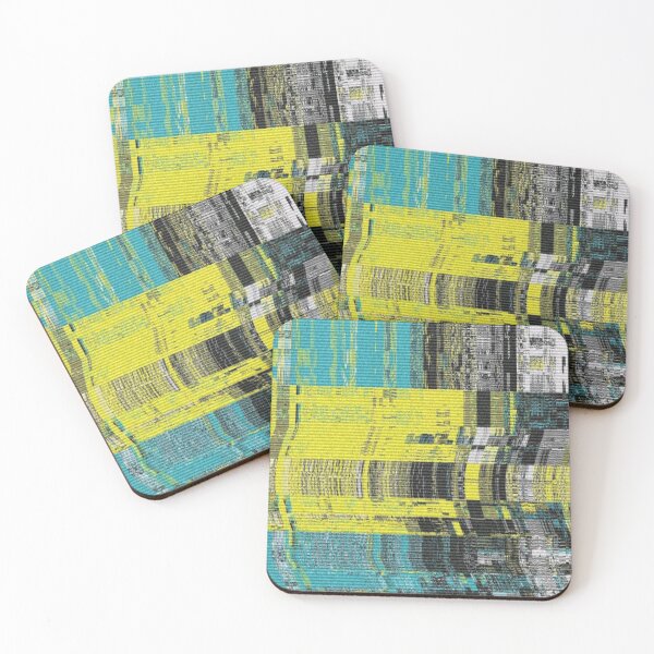 Item preview, Abstract Glitch Design in Yellow/ Teal/ Black  designed and sold by KevenTees.