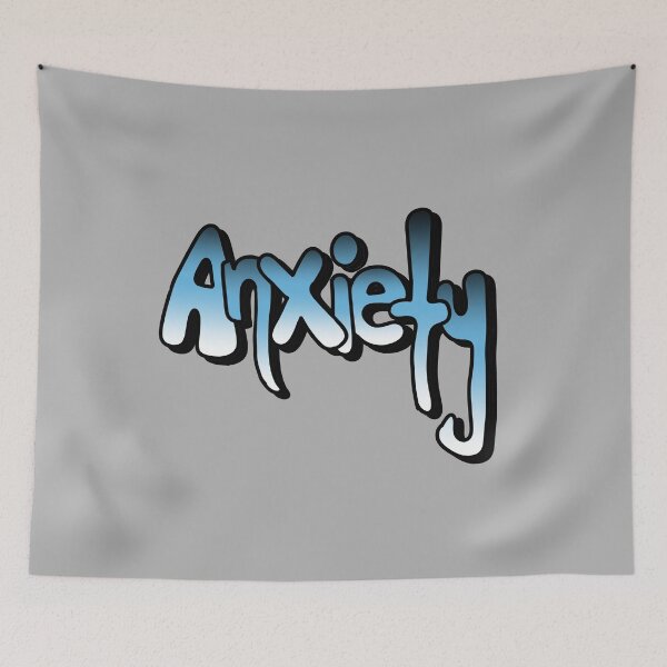 Item preview, Anxiety - bubble letter word art designed and sold by 10pmCreations.