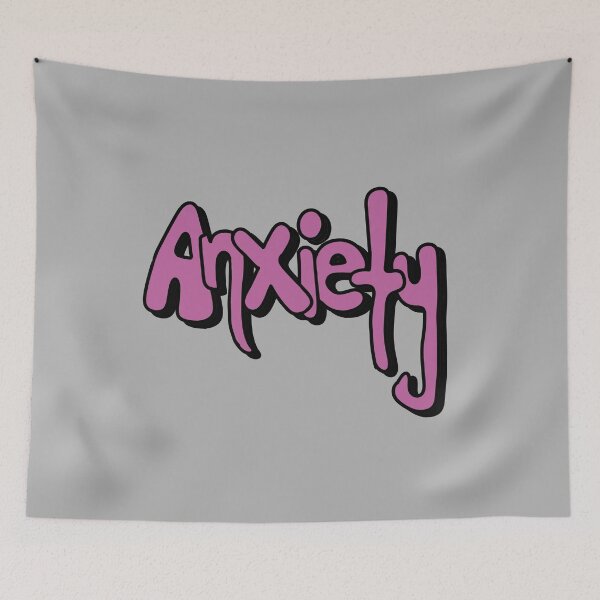 Item preview, Anxiety - bubble letter word art designed and sold by 10pmCreations.