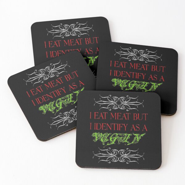 Item preview, I Eat Meat But I Identify As A Vegan (Vintage Typography) designed and sold by superdumb70.