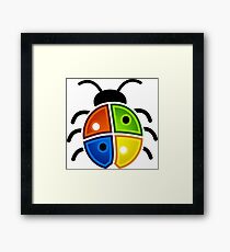 coloured bug Framed Print