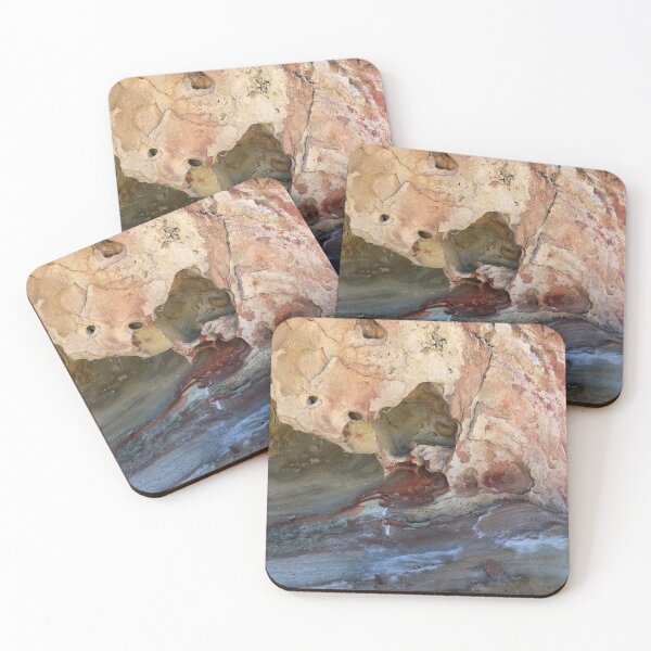 Item preview, Red Sandstone Beach Rocks Sand on the Lake Shore Summer Days at the Beach  designed and sold by prohockeylabs.