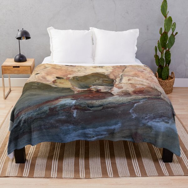Item preview, Red Sandstone Beach Rocks Sand on the Lake Shore Summer Days at the Beach designed and sold by prohockeylabs.