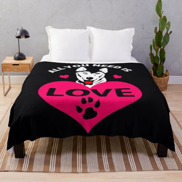 Item preview, All You Need Is Love Siberian Husky Dog  designed and sold by NiceStore059.