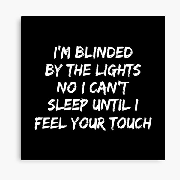 Blinding Lights Canvas Prints Redbubble