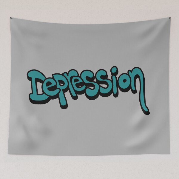 Item preview, Depression - bubble letter word art designed and sold by 10pmCreations.