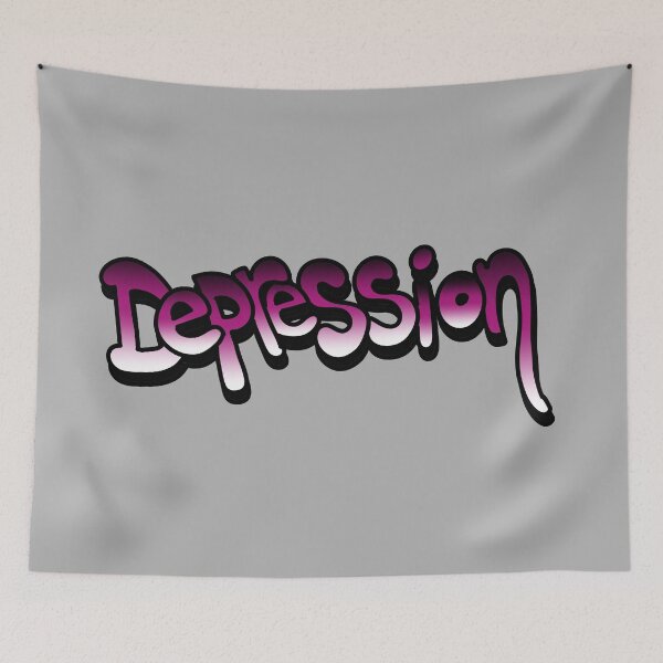 Item preview, Depression - bubble letter word art designed and sold by 10pmCreations.