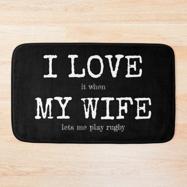 Item preview, Love when Wife Lets Me Play Rugby  Funny Rugby Dad  designed and sold by bale2014.