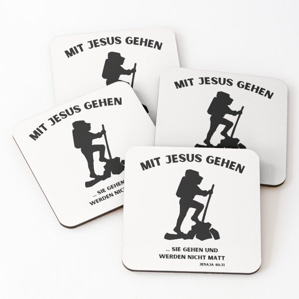 Artikelvorschau, Mit Jesus gehen Glaube Geschenkidee Gott Jesaja 40:31 entworfen und verkauft von Rautee.