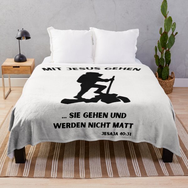 Artikelvorschau, Mit Jesus gehen Glaube Geschenkidee Gott Jesaja 40:31 entworfen und verkauft von Rautee.