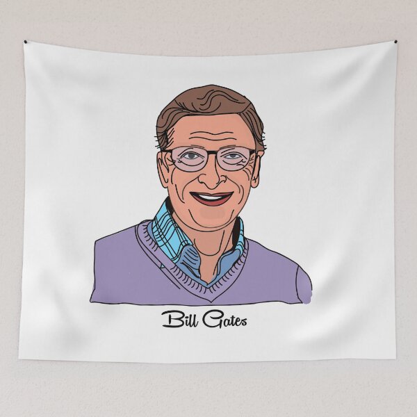 Item preview, Bill Gates poster | Bill Gates t-shirt | Bill Gates painting  designed and sold by KARTICK DUTTA.