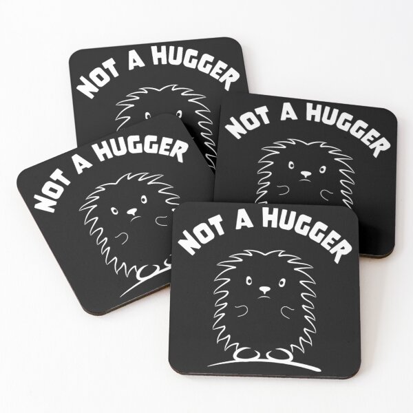 Item preview, Not A Hugger love hedgehogs for hedgehog owner designed and sold by ferventstyle.