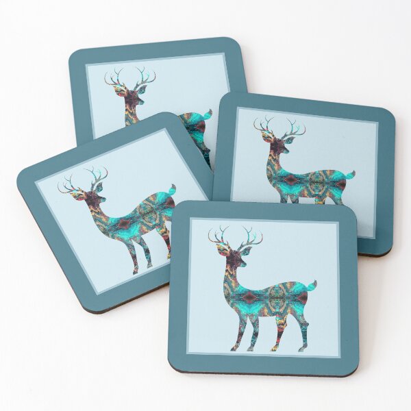 Item preview, Deer Alert Turquoise  designed and sold by Michelle Sinz.