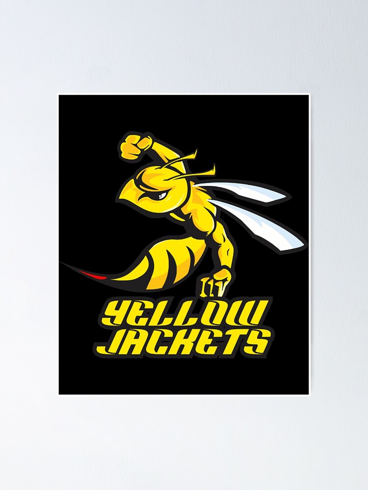 "Yellow Jackets Sports Logo " Poster by nBoys98 Redbubble