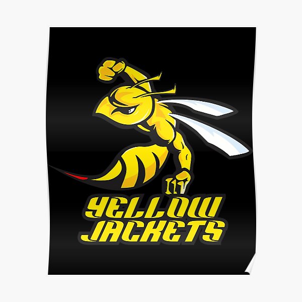 "Yellow Jackets Sports Logo " Poster by nBoys98 Redbubble