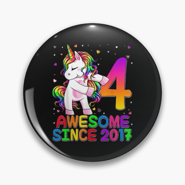 Item preview, 4 Years Old Unicorn Flossing 4th Birthday Girl Unicorn Party designed and sold by Plinio12323.
