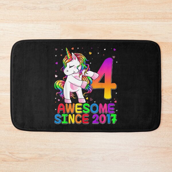 Item preview, 4 Years Old Unicorn Flossing 4th Birthday Girl Unicorn Party designed and sold by Plinio12323.