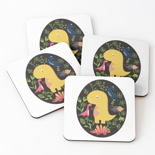 Item preview, Dinosaur delight, Dinosaurs And Flowers,Funny Dinosaur designed and sold by PrinChic!.