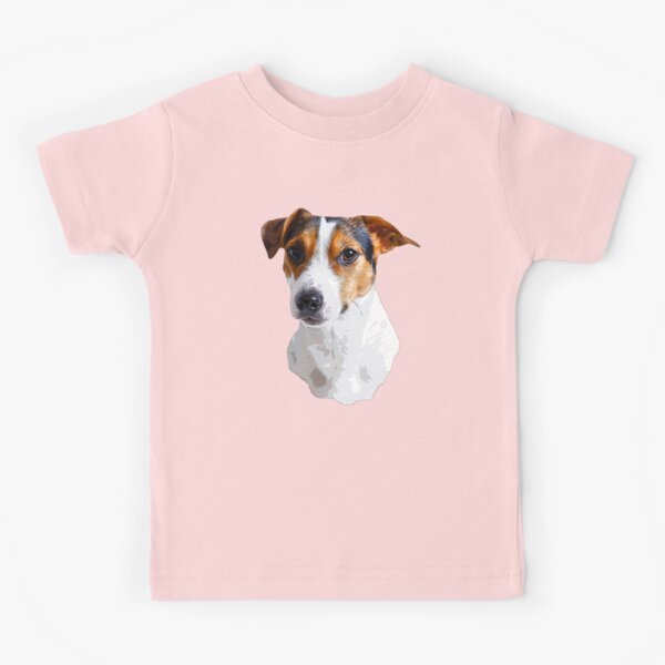 DOG Bambini T-Shirt Cane Animale Domestico Animali Jack Russel Terrier cani viso testa TOP 