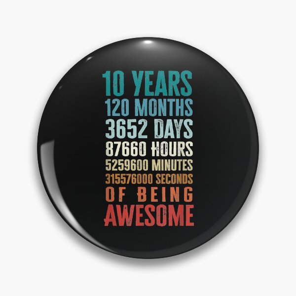 Item preview, 10 Years 120 Months Of Being Awesome 10th Birthday Gifts designed and sold by Plinio12323.