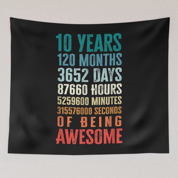 Item preview, 10 Years 120 Months Of Being Awesome 10th Birthday Gifts designed and sold by Plinio12323.