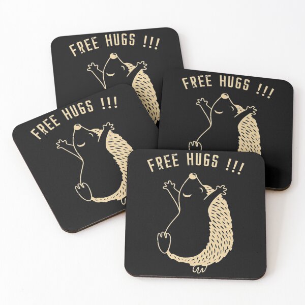 Item preview, free hugs funny Hedgehog hedgehugs designed and sold by ferventstyle.