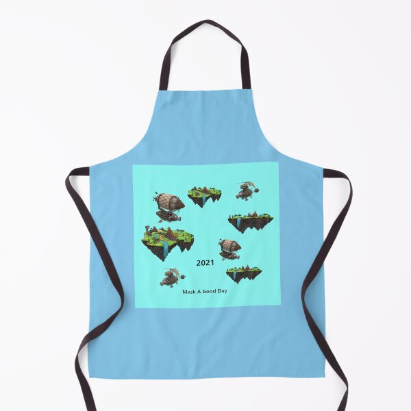 Item preview, Mask A Good Day 2021 3D Blue Background designed and sold by MottoDigging.