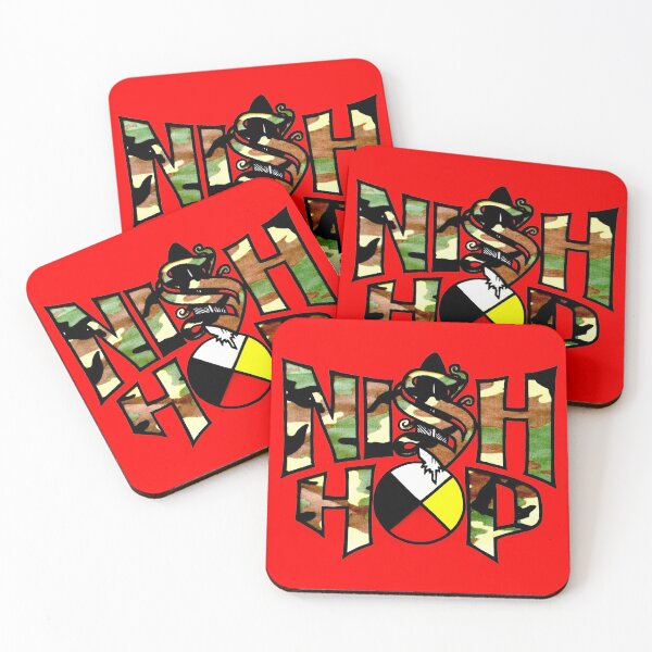 Item preview, Red and Camo Nish Hop Logo designed and sold by Shibastik.