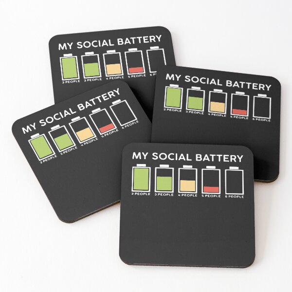 Item preview, MY SOCIAL BATTERY designed and sold by NicolaLutz.