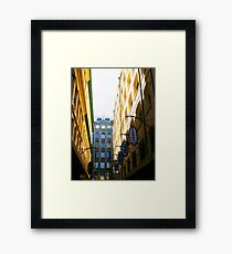 Laneways Framed Print