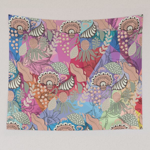 Item preview, Seamless Flower and Leaf Pattern designed and sold by nuvalonstyles.