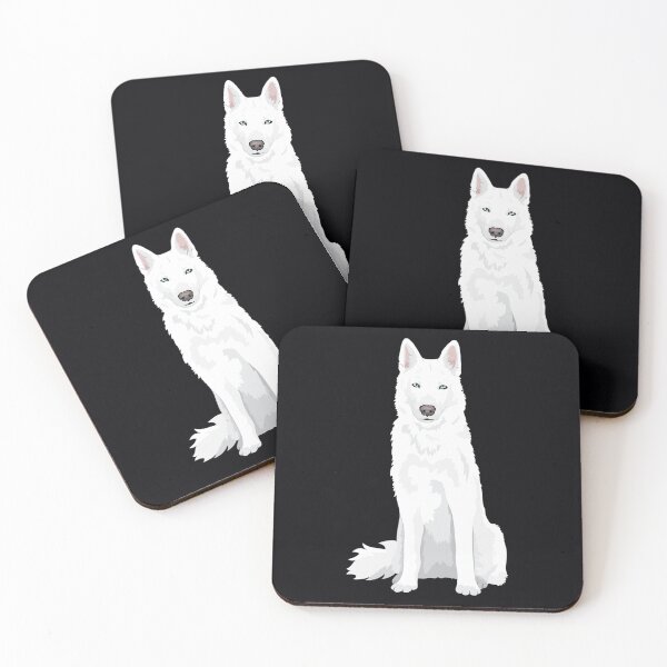 Item preview, beautiful white Siberian Husky - sweet white Snow dog  designed and sold by NiceStore059.