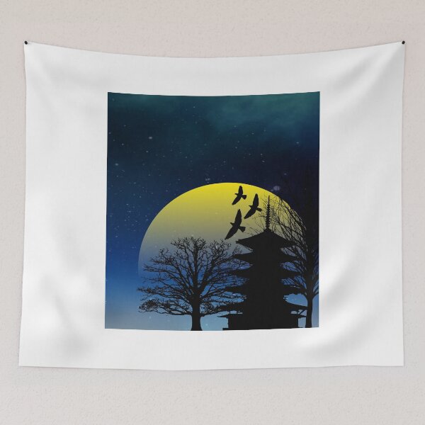 Item preview, the view of the temple at night is so beautiful designed and sold by Abawoey.