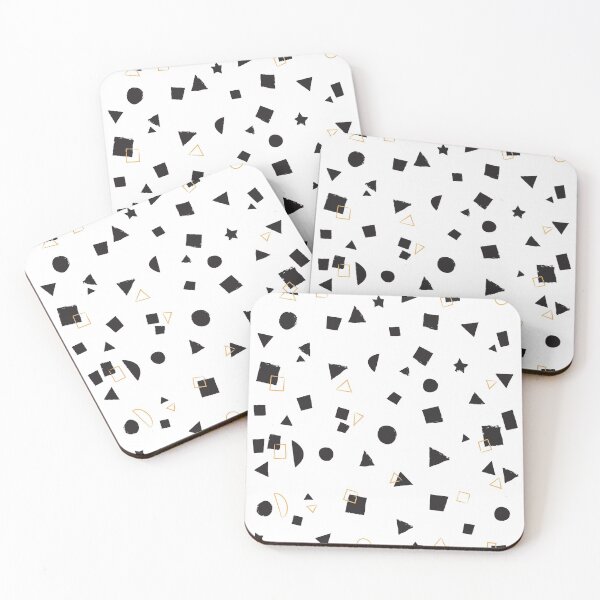 Item preview, Black and white shapes pattern  designed and sold by Mat Dawson.