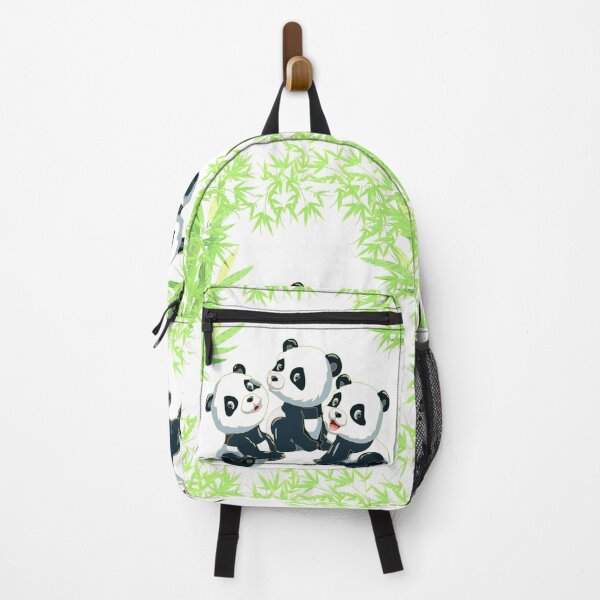 Item preview, Happy Panda Triplets in Bamboo - Cute Kawaii Forest Art designed and sold by Art-PraveenRai.