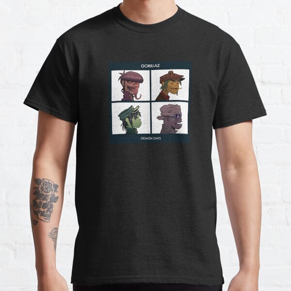 Personnages de collage de démon de Gorillaz T-shirt classique