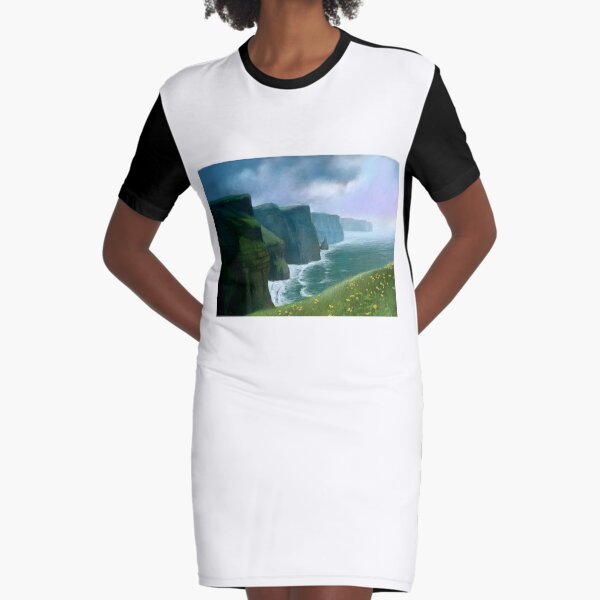 The Cliffs of Moher Graphic T-Shirt Dress