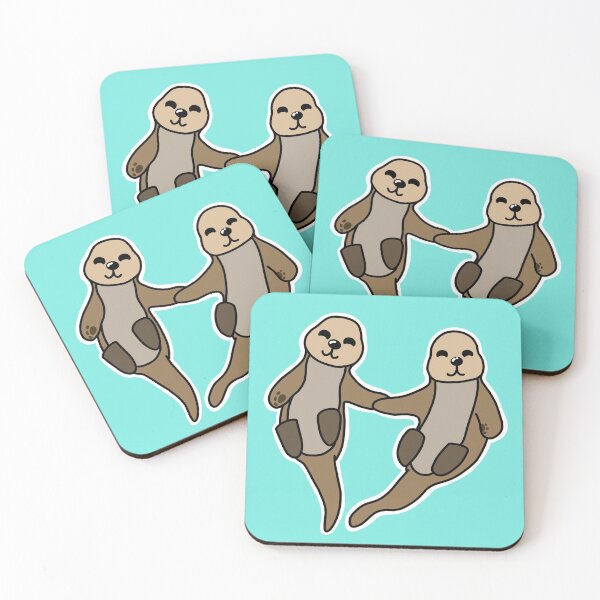 Item preview, Otters Holding Hands In A Heart designed and sold by BundaBear.